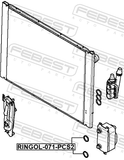 Febest RINGOL-071-PCS2 Oil Cooler Seal Ring PCS 2