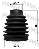 Febest 2217P-K5 Boot Outer CV Joint Kit Pvc 82.6X106X45.2