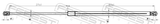 Febest 23117-006 Hood Gas Strut (With End Damping) L692/380N