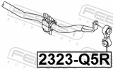 Febest 2323-Q5R Rear Stabilizer Link / Sway Bar Link