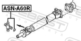 Febest ASN-A60R Cross Shaft Joint, Drive Shaft 30X92.5