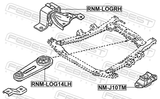 Febest RNM-LOG14LH Rear Engine Mount