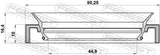 Febest 95HAY-46801016C Drive Shaft Oil Seal 44.9X80.25X10X16.4