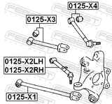 Febest 0125-X1 Rear Lower Transverse Link