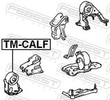Febest TM-CALF Front Engine Mount