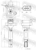Febest 16640-004 Ignition Coil