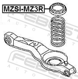 Febest MZSI-MZ3R Rear Spring Upper Seat