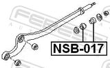 Febest NSB-017 Tension Rod Bush
