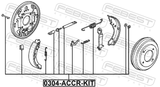 Febest 0304-ACCR-KIT Brake Shoe Fitting Kit