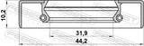 Febest 95GDS-34441010X Drive Shaft Oil Seal 31.9X44.2X10.2