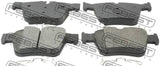 Febest 1601-205R Pad Kit, Disc Brake, Rear (With Anti Squeal Shim)