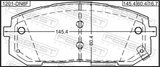 Febest 1201-DN8F Pad Kit, Disc Brake, Front - Kit