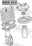 Febest MSS-004 Front Shock Absorber Mounting