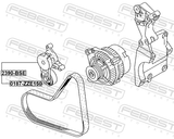 Febest 2390-BSE Belt Tensioner