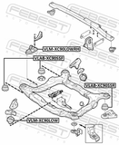 Febest VLM-XC90LOWRH Right Engine Mount