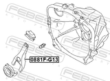 Febest 0881F-G13 Clutch Release Fork