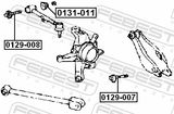 Febest 0129-007 Camber Adjusting Eccentric Bolt