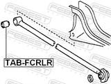 Febest TAB-FCRLR Rear Transverse Rod Bushing