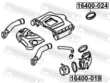 Febest 16400-019 Air Intake Hose Seal