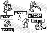 Febest TM-052 Rear Engine Mount 3SFE