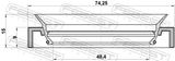 Febest 95HAY-50740915C Drive Shaft Oil Seal 48.4X74.25X9X15