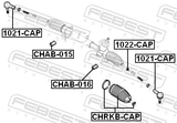 Febest 1022-CAP Steering Tie Rod