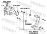 Febest 1874-ASJF-KIT Front Caliper Slide Pin Kit