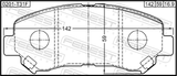Febest 0201-T31F Pad Kit, Disc Brake, Front