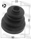 Febest 0215-R20T Boot Inner CV Joint Kit 90X92X22