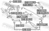 Febest 0820-G13 Ball Joint Rear Upper Arm