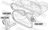 Febest 1990-M57 Belt Tensioner