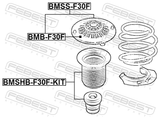 Febest BMSS-F30F Front Shock Absorber Mounting Assembly