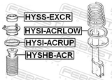 Febest HYSS-EXCR Rear Shock Absorber Mounting