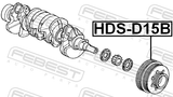 Febest HDS-D15B Crankshaft Pulley D13B/D15B/Zc