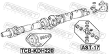 Febest TCB-KDH220 Drive Shaft Bearing (Repair Kit)
