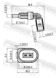 Febest 23606-013 ABS Sensor