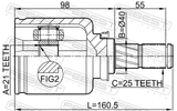 Febest 0211-E11AT Inner CV Joint 21X40X25