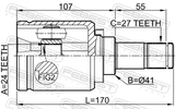 Febest 0411-NA4RH Inner CV Joint 24X41X27