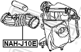 Febest NAH-J10E Air Cleaner Hose