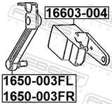 Febest 1650-003FL Link, Height Control Sensor