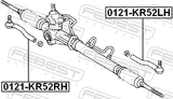 Febest 0121-KR52RH Steering Tie Rod End Right