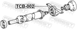 Febest TCB-002 Drive Shaft Bearing