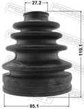 Febest 0115-2UZFE Boot Inner CV Joint Kit 95.1X119.1X27.2