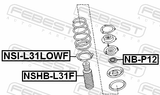 Febest NSHB-L31F Front Shock Absorber Boot