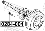 Febest 0284-004 Wheel Stud