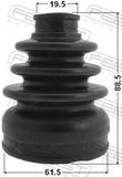 Febest 0715-SX4R Boot Inner CV Joint Kit 61.5X88.5X19.5