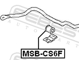 Febest MSB-CS6F Front Stabilizer Bar Bush D24.5