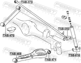 Febest TAB-469 Rear Arm Bushing