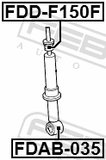 Febest FDAB-035 Front Shock Absorber Bushing