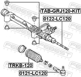 Febest 0121-LC120 Steering Tie Rod End